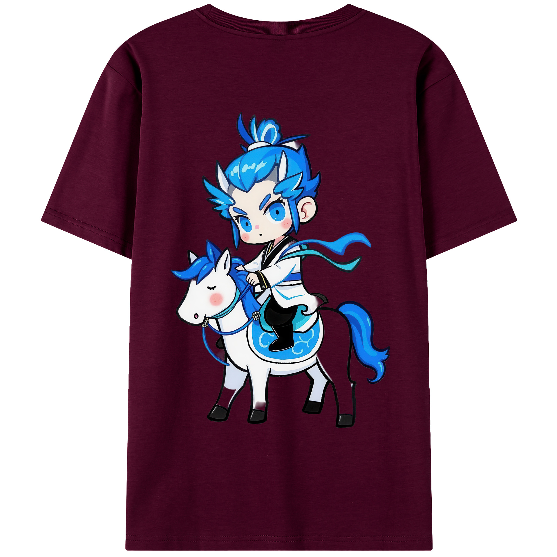 （画像用） Ne Zha 2 ナタ 魔童の大暴れ レディース半袖Tシャツ(バックプリント)